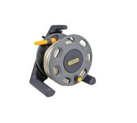 Hozelock Floor Standing Compact Reel With 20 Metre Hose And Connectors, Yellow & Grey
