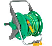 Hozelock Floor Standing Hose Reel 1/2" / 12.5mm 30m Grey & Yellow