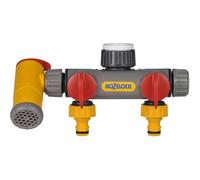 Hozelock Flow Max 2 Way Threaded Tap Hose Pipe Connector 21mm, 26mm & 33mm