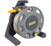 Hozelock Compact Floor Standing Hose Reel 1/2" / 12.5mm 25m Grey & Yellow