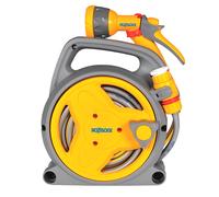 Hozelock Hose Pipe 10m & Multi-Spray Gun Pico Reel Garden Pond Watering