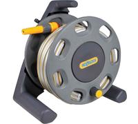 Hozelock Compact Floor Standing Hose Reel 1/2" / 12.5mm 25m Grey & Yellow