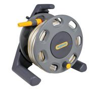 Hozelock Compact Floor Standing Hose Reel 1/2" / 12.5mm 25m Grey & Yellow