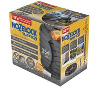 HOZELOCK - Hybrid Watering Hose Tuffhoze 25 m : Extremely Flexible, Tuff-Fibre Woven Technology, Suitable for High-pressure Cleaners (40 bar), Durable