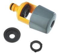 HOZELOCK - Indoor Mixer Tap Connector : Fits Square, Round and Mixer Taps up to 43 mm High and 34 Mm Wide, Supplied with 2 Gaskets for a Better Seal