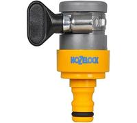 HOZELOCK - Indoor Tap Connector Round ? 14mm - 18mm : For Modern Threadless Kitchen Taps, Adjustable Stainless Steel Collar, Easy and Tight