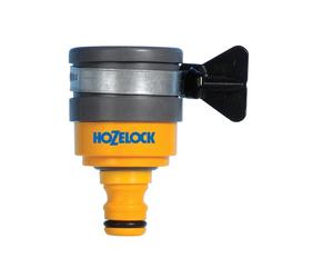 HOZELOCK - Indoor Tap Connector Round ? 20mm -24mm : For Modern Threadless Kitchen Taps, Adjustable Stainless Steel Collar, Easy and Tight Connection,