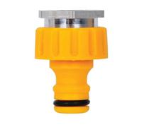 Hozelock Indoor Threaded Tap Connector Yellow (22mm)