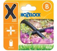 Hozelock Cross Connector 13mm (2 Pack)
