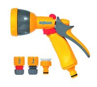 HOZELOCK - Multi-Jet Spray Gun Kit ? 12.5mm - 15mm (1/2"- 5/8") : Complete Spray Kit, Connection Kit, 1 Multi-jet Spray Gun, 1 Aquastop Connector