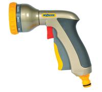 HOZELOCK - Multi-Jet Spray Gun Plus : Ergonomic, Extremely Compact Metal Multi-task Gun for Ease of Use, Lockable: 9 Spray Patterns [2691P6001]