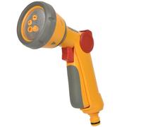 Hozelock Multi Spray Gun Soft Touch 5 Patterns Lockable Front Trigger Flow Control Garden Hose Connector Cleaning - 100-001-210