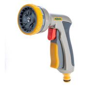 Hozelock Multi Spray Plus Metal Hose Spray Gun 9 Patterns Durable Die Cast Body Lockable Trigger Soft Touch Handle - 100-001-243