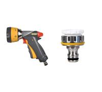 Hozelock Multi Spray Ultramax Gun, Grey/Yellow, 16x10x8 cm