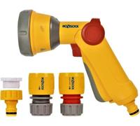 Hozelock Multi Spray Watering Gun Starter Set Hose With Rose And Tap Connectors