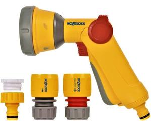 Hozelock Multi Spray Watering Gun Starter Set Hose WIth Rose and Tap Connectors