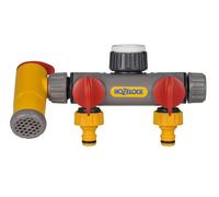 Hozelock 2250 Flowmax 3-Way Hose Tap Connector With Watering Can Rapid Filler