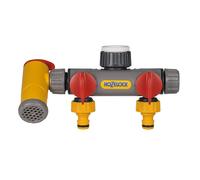 HOZELOCK - Multi-Tap Connector 3-Way Flowmax Watering : Create 3 Circuits on a Single Tap, Independent Flow Valve for Each Outlet, 1 Convenient