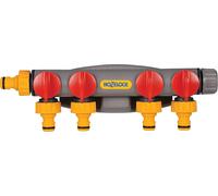 HOZELOCK - Multi-Tap Connector 4-Way Watering : Ideal for Creating 4 Circuits on