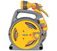 Hozelock Pico Hose Reel 10m Pipe Spray Gun Compact Portable Garden Watering UK