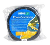 HOZELOCK - Pond Protection Net 6 x 10 m : Ideal for Protecting the Pond from Leaves, Large Debris and Predators, Supplied with 4 Stakes [1737 0000]