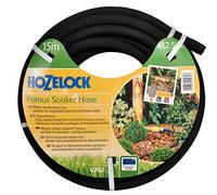 Hozelock Porous Soaker Hose Pipe with Connector 1/2" / 12.5mm 15m Black