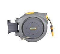 HOZELOCK - Auto Reel 20m wall-mounted hose reel: Easy to Install, Lock, Auto-rewind, Ready-to-use Reel With Nozzle, Fittings, Hozelock Hose and Accessories Included - 5 Year Guarantee* [2401 0000]