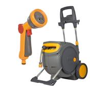 Hozelock Pro Cart | Auto Reel Mobile | Inc: 35M Garden Hosepipe,