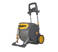 Hozelock Pro Cart | Auto Reel Mobile | Inc: 35M Garden Hosepipe, Multispray, Connector Set, Fittings | Automatic Rewind & Layering | Superior Mobility | Height Adjustable | Exclusive to Amazon