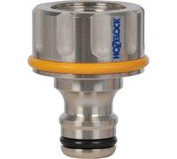 Hozelock Pro Metal Threaded Tap Hose Pipe Connector 21mm