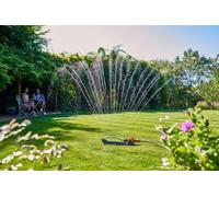 HOZELOCK - Rectangular Sprinkler Plus 250 L : Ultra Coverage, Sprinkler on Sled, Ideal for Lawns, Adjustable Oscillation Zone: 18 Jets For Uniform Watering [100-100-252]