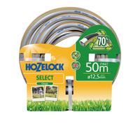 Hozelock - Select Hose 12.5mm x 50m Set, Up To 70% Recycled PVC, Braided Reinforcement, Hard-Wearing Garden Hose, Quality and Durability,