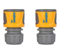 Hozelock Soft Touch Hose End Connector 1/2" (12.5 mm) Pack of 2