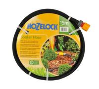 Hozelock Porous Soaker Hose Pipe with Connector 1/2" / 12.5mm 15m Black