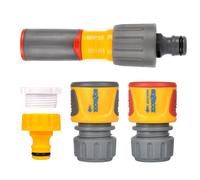 HOZELOCK - Starter Nozzle Kit 3-in-1 : Ergonomic Soft Grip Lance, Non-Slip, 3 Jets, 2 Connections ? 12.5mm - ? 15mm (1/2" - 5/8"), 1 Tap Connection
