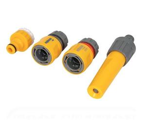 Hozelock Starter Set 4 Piece- Tap, Hose End, Water Stop Connector & Nozzle (2355