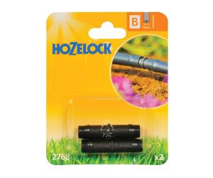 Hozelock Straight Connector for 13mm Garden Auto Watering System Patio Pack of 2