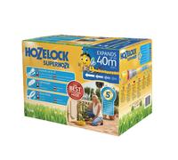 HOZELOCK - Superhoze Expanding Hose 40 m : Flexible Hose, Stretches up to 3x Original Length | With 2 Aquastop Fittings for a Watertight Connection: R