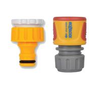 Hozelock Threaded Outdoor Tap Hose End Connector 2175 3/4" & 1/2" 2185 Waterstop