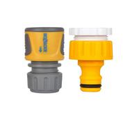 Hozelock Threaded Soft Touch Hose Connector Yellow/grey/white (One Size)
