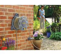 Hozelock Wall-Mounted Hose Reel 30 m with 15 m Hose 2422R0000