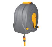 HOZELOCK - Wall-Mounted Fast Reel 40 m : Easy Rewinding with its Integrated Hose Guide System, Supplied with Hose Guide, Assembled and Ready to Use,