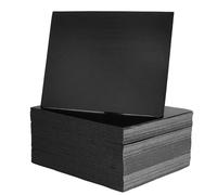 HOZEON 50 Pack 11 x 14 Inch Black Foam Boards, 1/8 Inch Thickness Foam Core Backing Board Polystyrene Poster Board Signboards for Presentation, Artwork, 3D Modeling