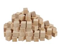 HOZEON 500 PCS 1/2 Inch Wooden Cubes, Natural Unfinished Wood Blocks, Small Wood Square Blocks for Crafts, Painting, Puzzle Making, Decorating, DIY Projects
