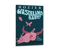 Hozier Wasteland Baby Poster Album Cover Aesthetic Limited Posters Signed Rapper Music Posters Dorm Decor Bedroom Posters Print Canvas Wall Art Room Teen and Girls 12x18inch(30x45cm) Frame-Style