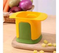 HOZZAVOX Ultimate Multifunctional Vegetable Chopper - Onion Dicer, French Fry Slicer & Potato Peeler - Innovative Kitchen Gadget For Effortless Food Prep - Perfect For Cucumber, Carrot & More(Yellow)