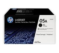 HP 05A Original Toner Cartridge CE505D Black Pack of 2 Duopack