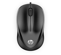 HP 1000 Black Wireless USB Mouse, Ambidextrous, Comfort, Multi-Surface Technolog
