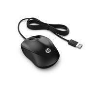 HP 1000 Black Wireless USB Mouse, Ambidextrous, Comfort, Multi-Surface Technolog