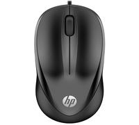 HP Wired Mouse 1000 - USB Type-A, Multi-Surface Technology, 1200 DPI - Black
